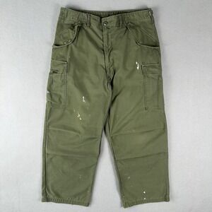 VTG United States US Military Paratrooper Army Pants M65 OG 107 Medium Long